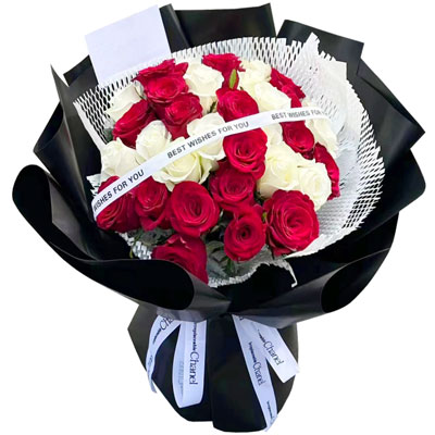衡水28朵玫瑰花混搭，充满爱的温暖
