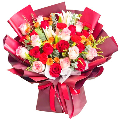 衡水22朵玫瑰百合，追求真爱幸福